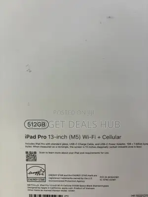 New Apple iPad Pro 13 (2025) 512 GB