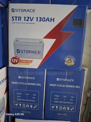 130ahs/12v Storace Deep Cycle Series Gel Technology Battery