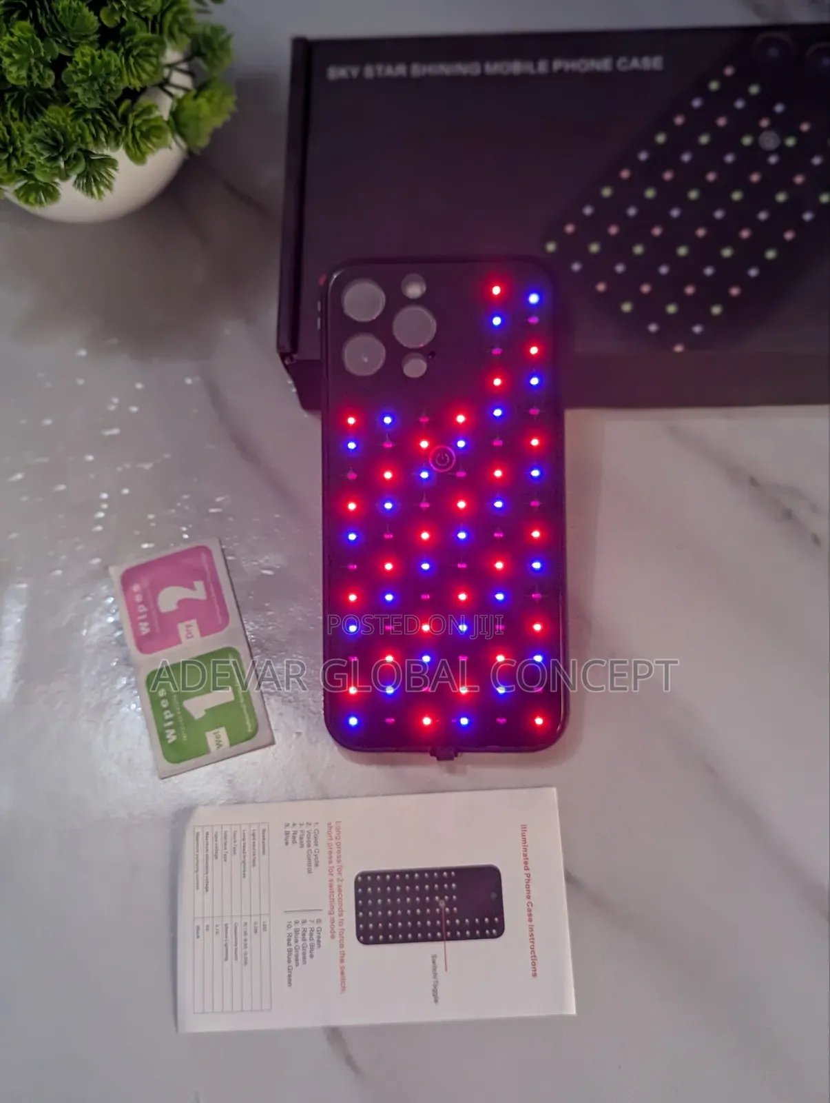 Glow Light Phone Back Pouch for iPhone 13 Pro Max