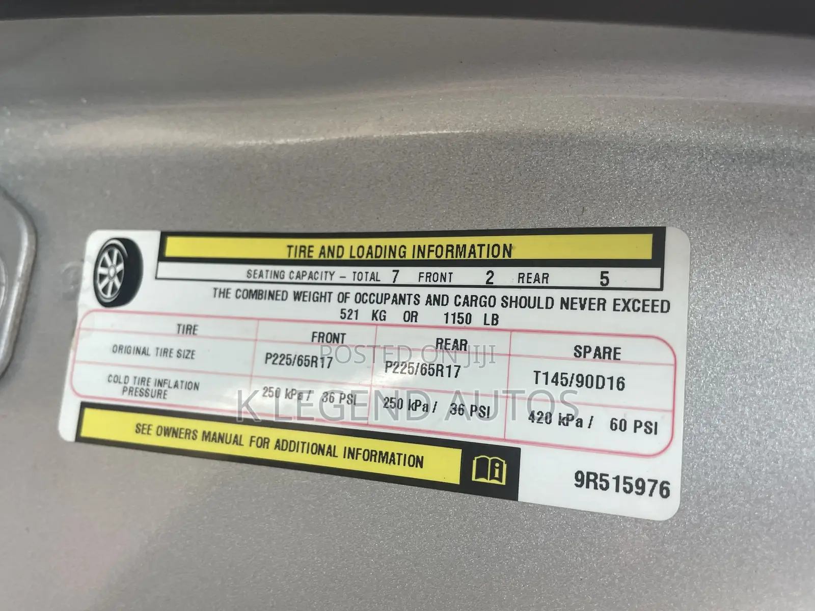 Volkswagen Routan S 2010 Silver