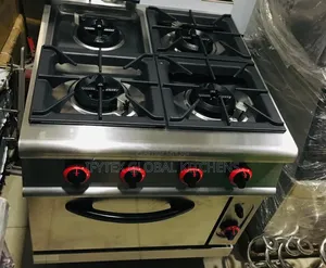 Commercial 4 Burner Cooker and Oven
