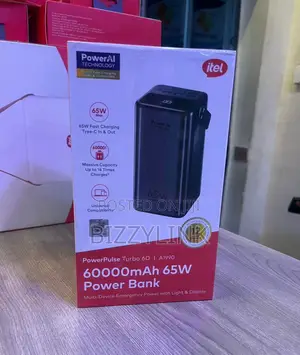 Itel Powerpulse 60,000mah 65w, Powerbank.
