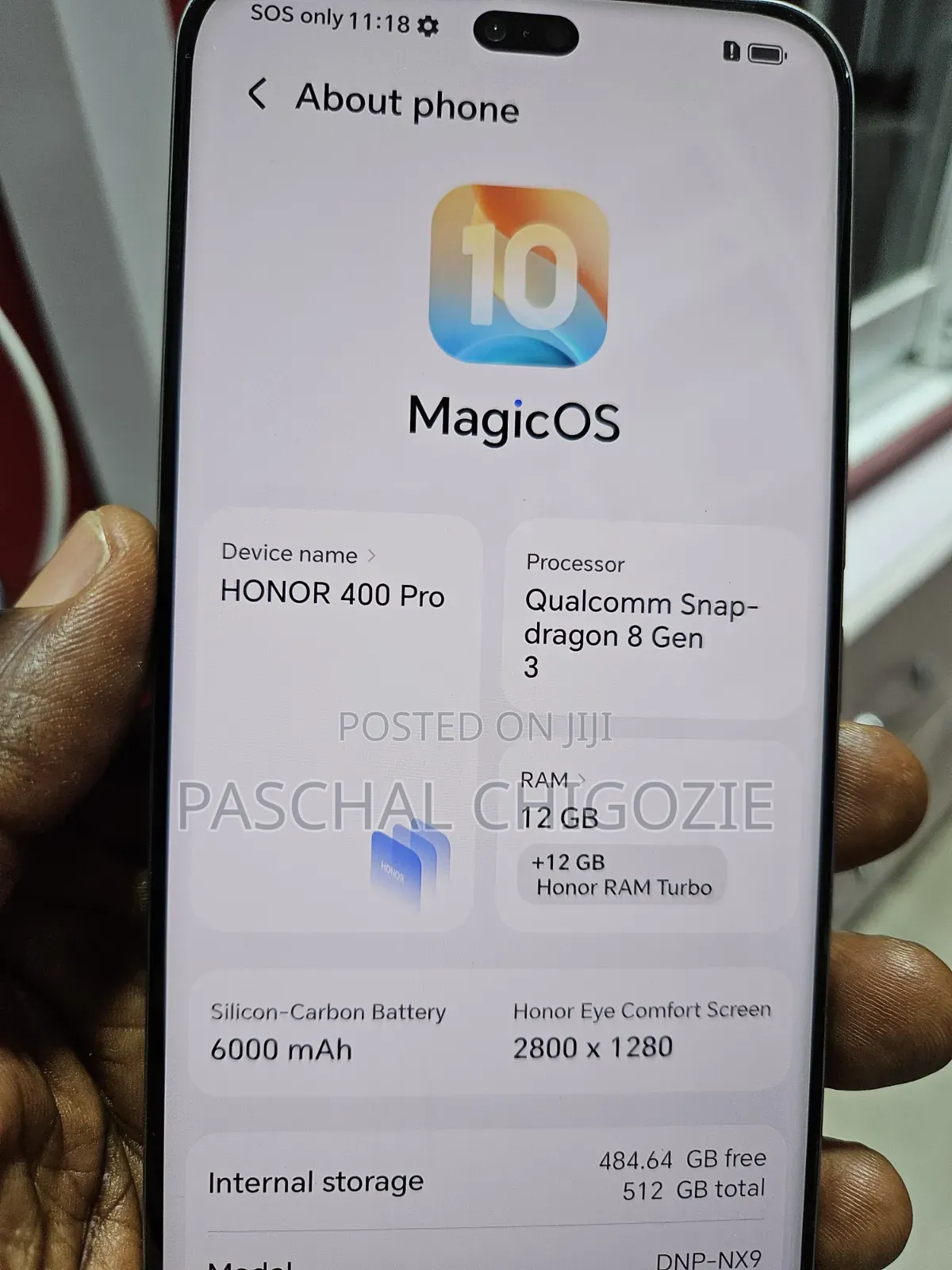 New Honor 400 Pro 512 GB Silver