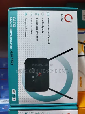 Olax Wifi Ax 8 Pro Router 5000mah Battery. 4 Lan Port