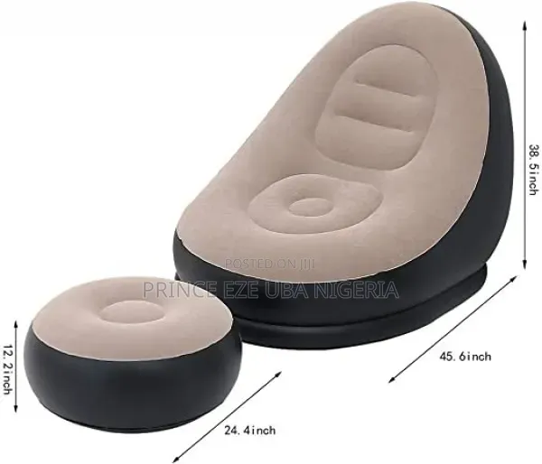 Inflatable Sofa With Foot Rest