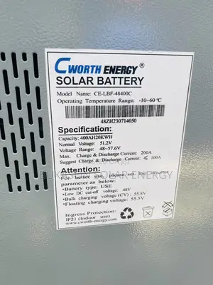 20kwh 48v Cworth Lithium Ion Battery