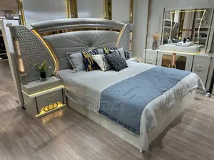 Luxurious Imported Bed and Dressing Mirror Set