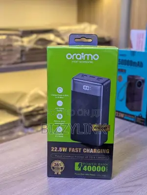 Original Oraimo 40,000mah, 22.5w