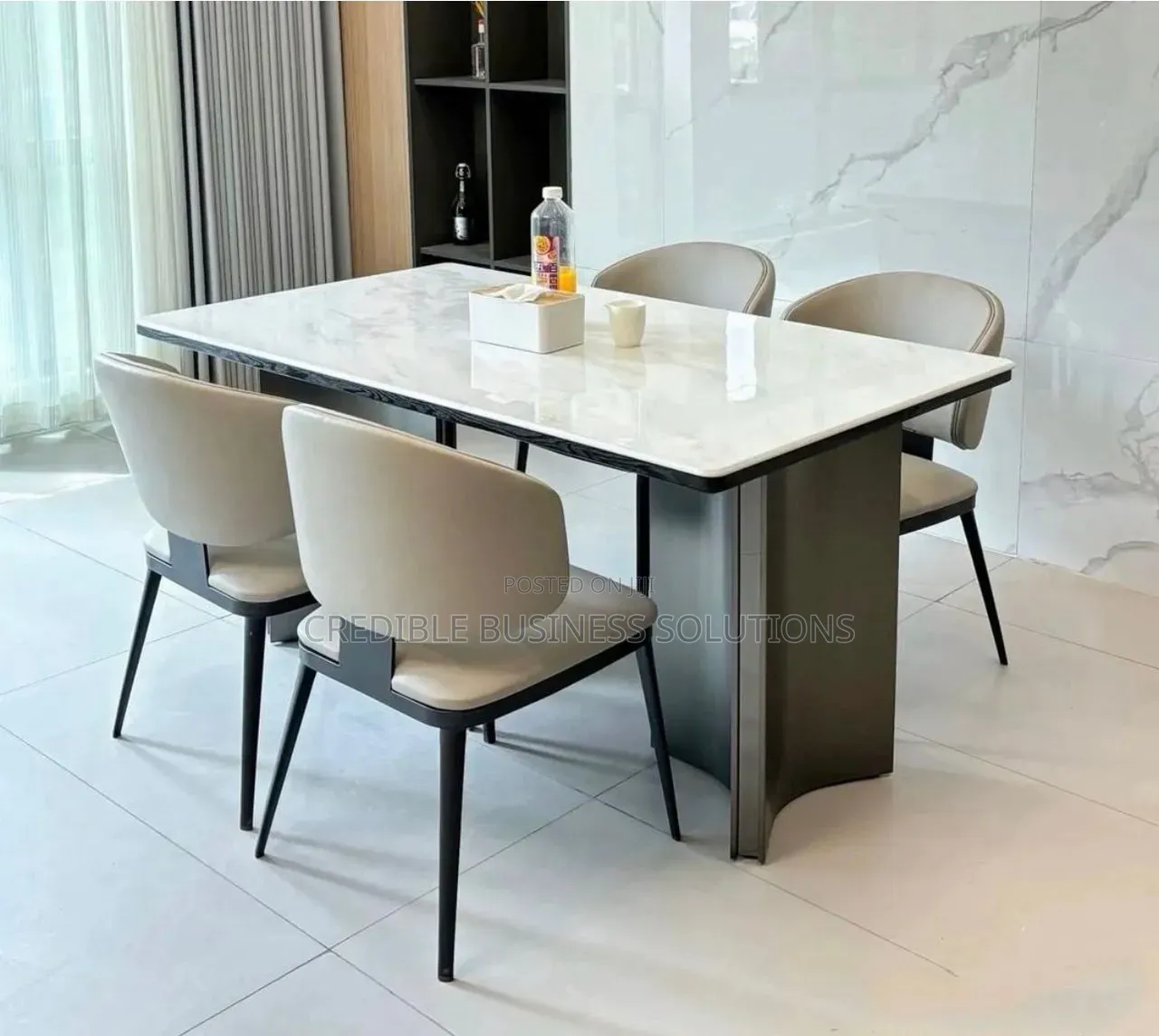 Quality Luxury Dining Set With 6 Chairs