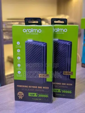 Original Oraimo 30,000mah, 15w.