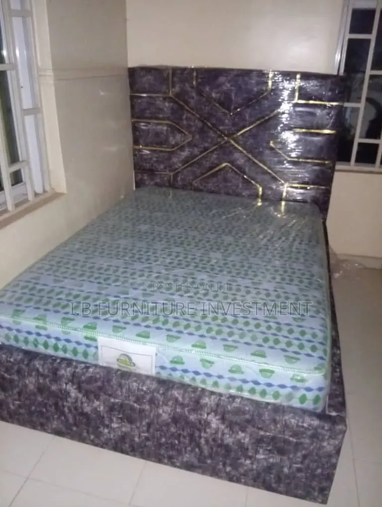 4.5 by 6 Padded Bedframe