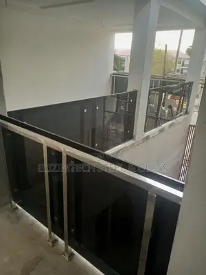 Stainless Steel Balcony Glass Railing Installation in Abuja– Premium