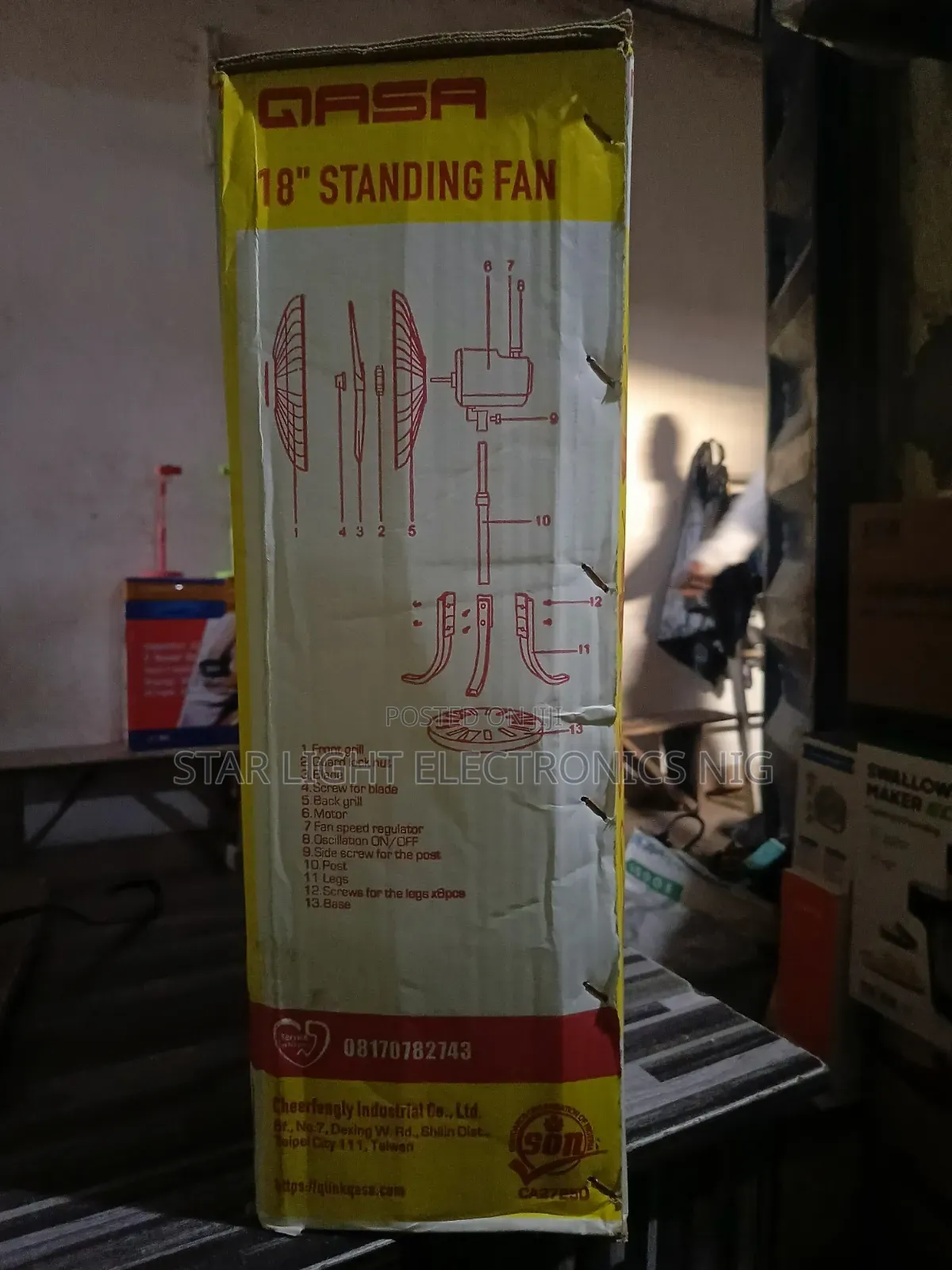 Solar Qasa Standing Fan 18