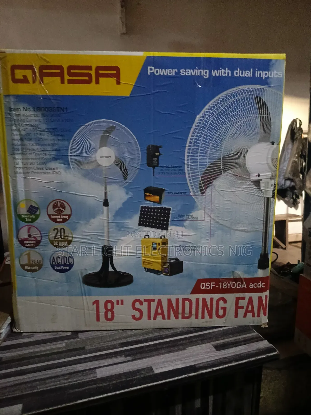 Solar Qasa Standing Fan 18