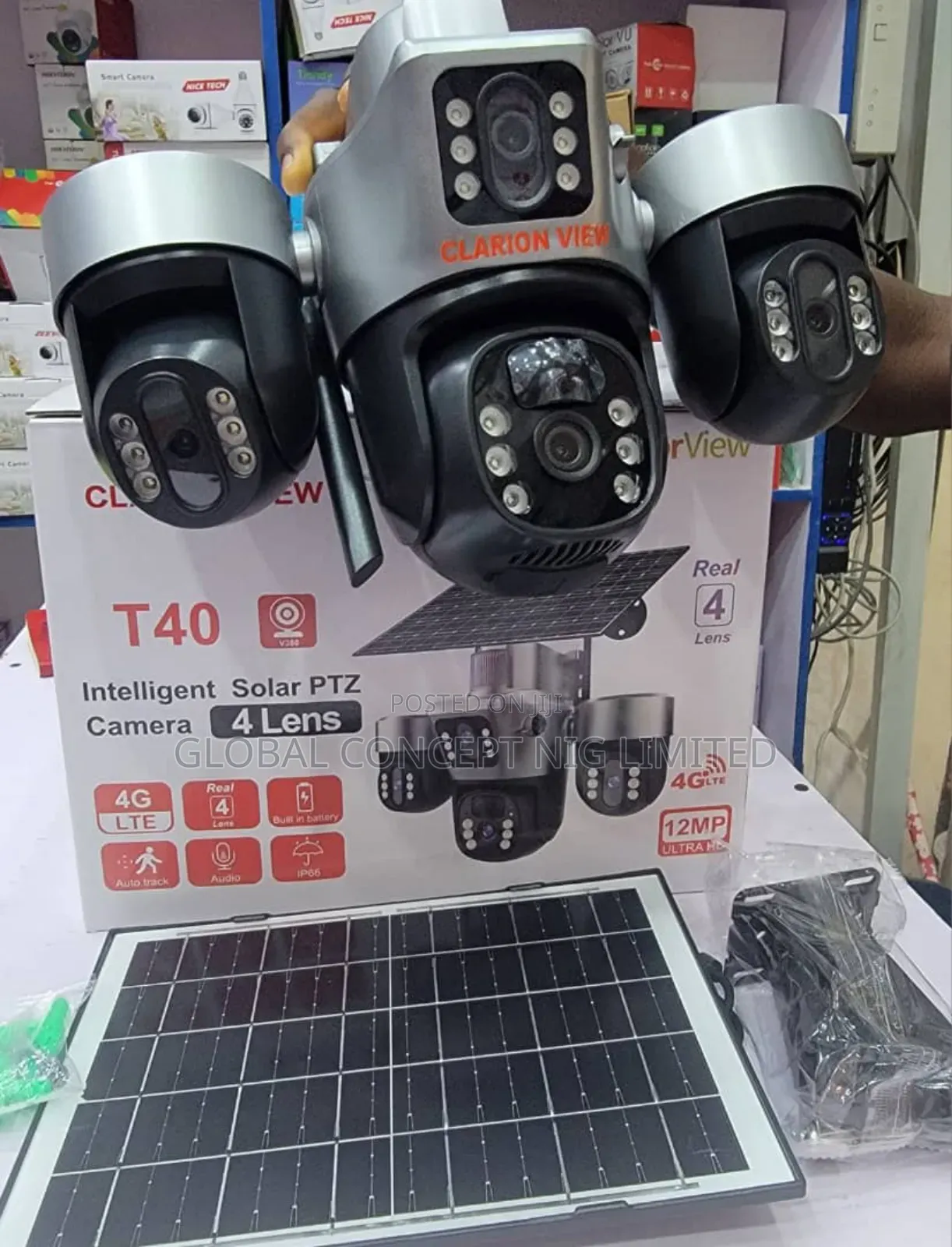 Automatic Rotating 4 Eye Security Camera