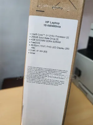 New Laptop HP 15 4GB Intel Core i3 SSD 256GB