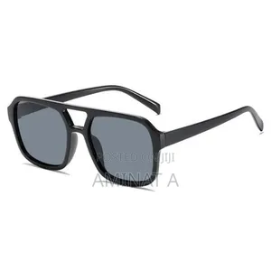 Retro Aviator Black Vintage Sunglasses