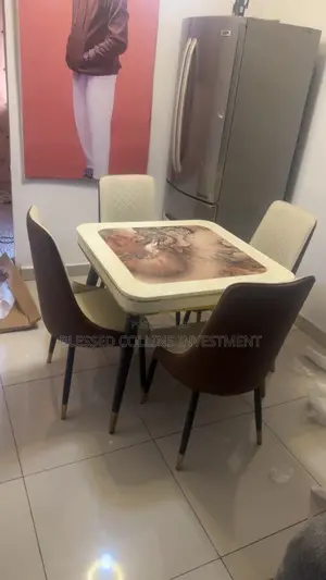 4 in 1 New Design Marble Dining Sets