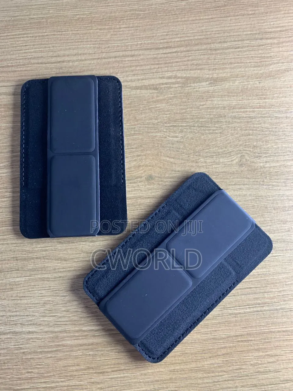Black Adhesive Phone Card Holder