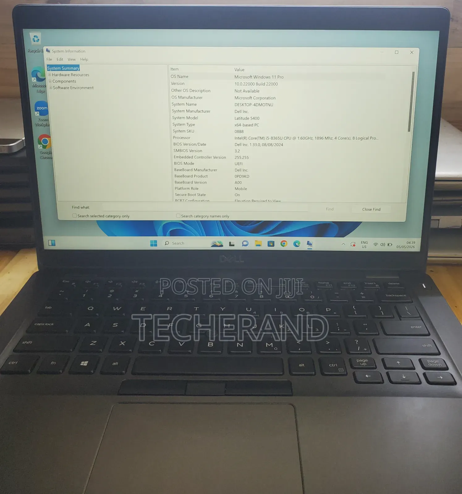 Laptop Dell Latitude 5400 8GB Intel Core i5 SSD 256GB