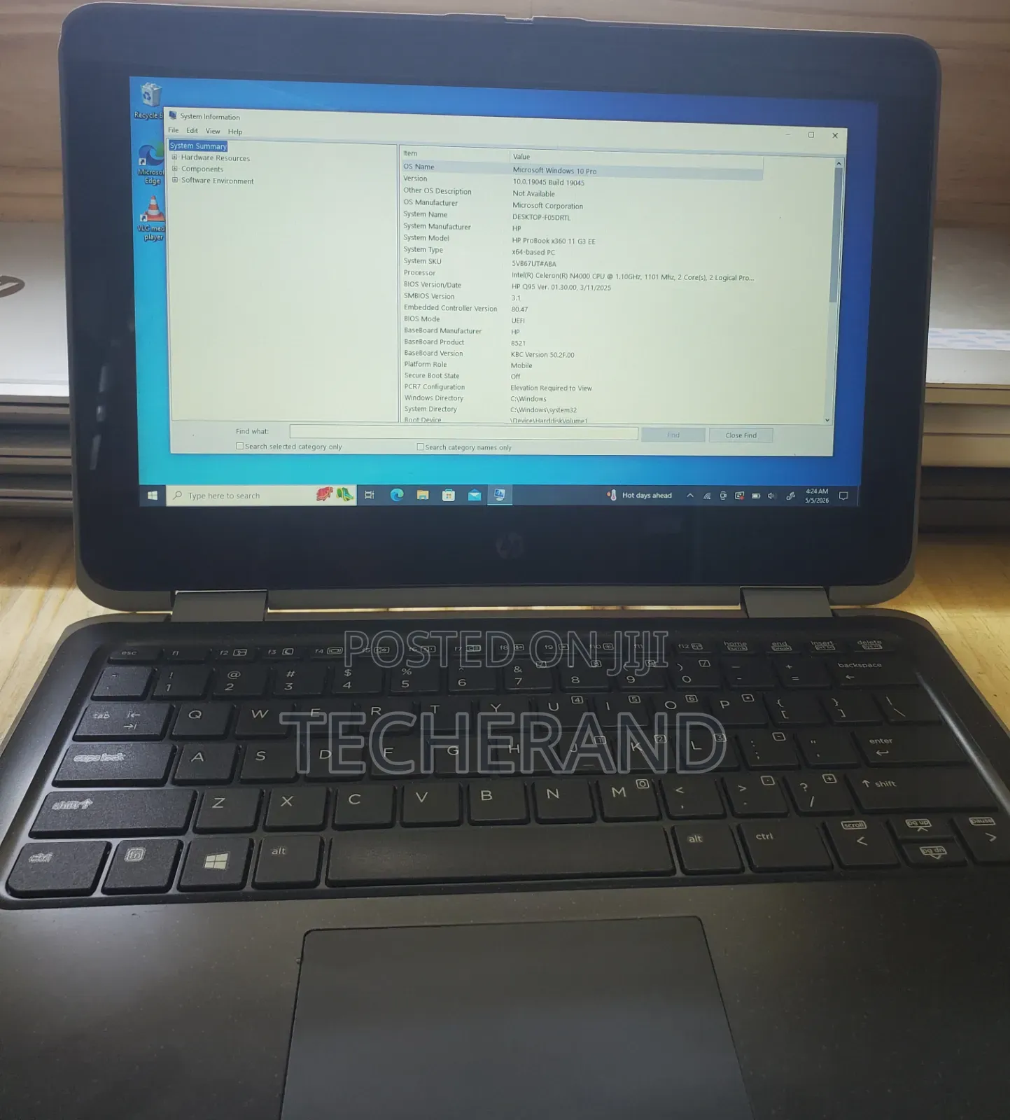 Laptop HP 4GB Intel Celeron SSD 60GB