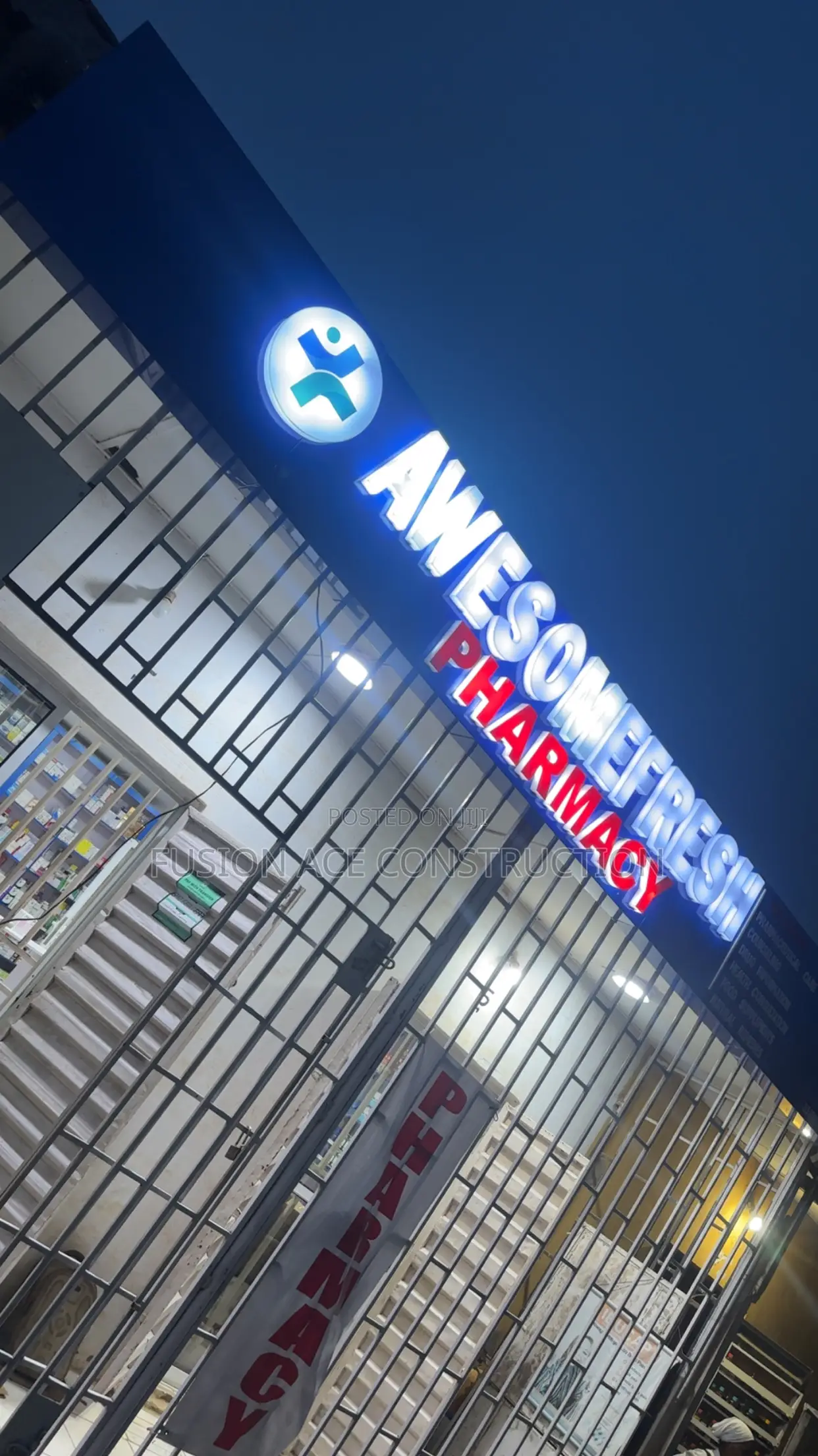 Alucoboard Facing Board With Signage’S Written
