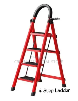 4 Steps Folding Metal Multipurpose Ladder For Home/ Office