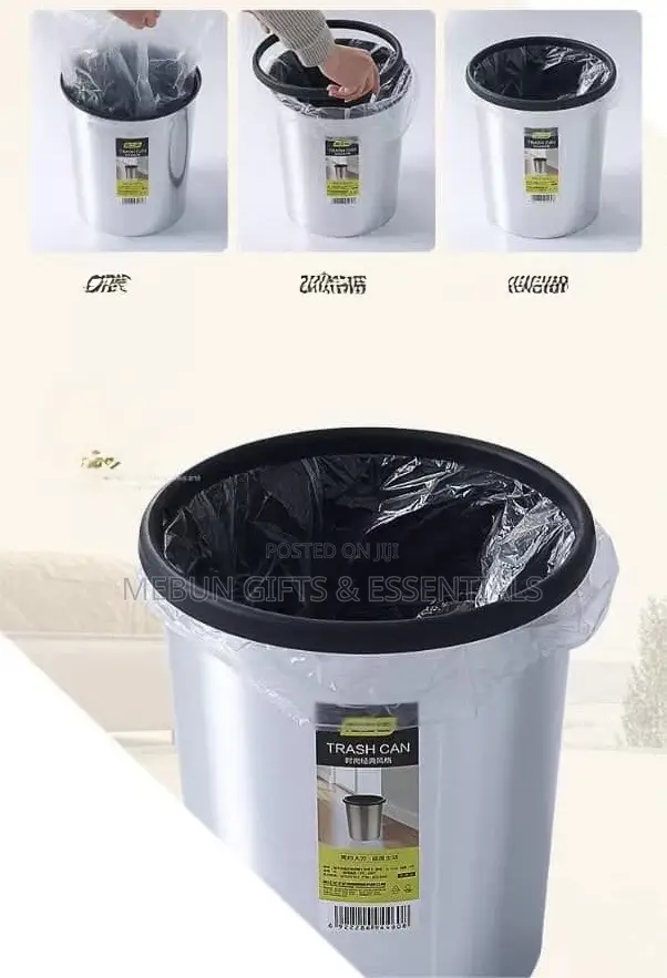 Pedal Trash Can With Inner Bucket