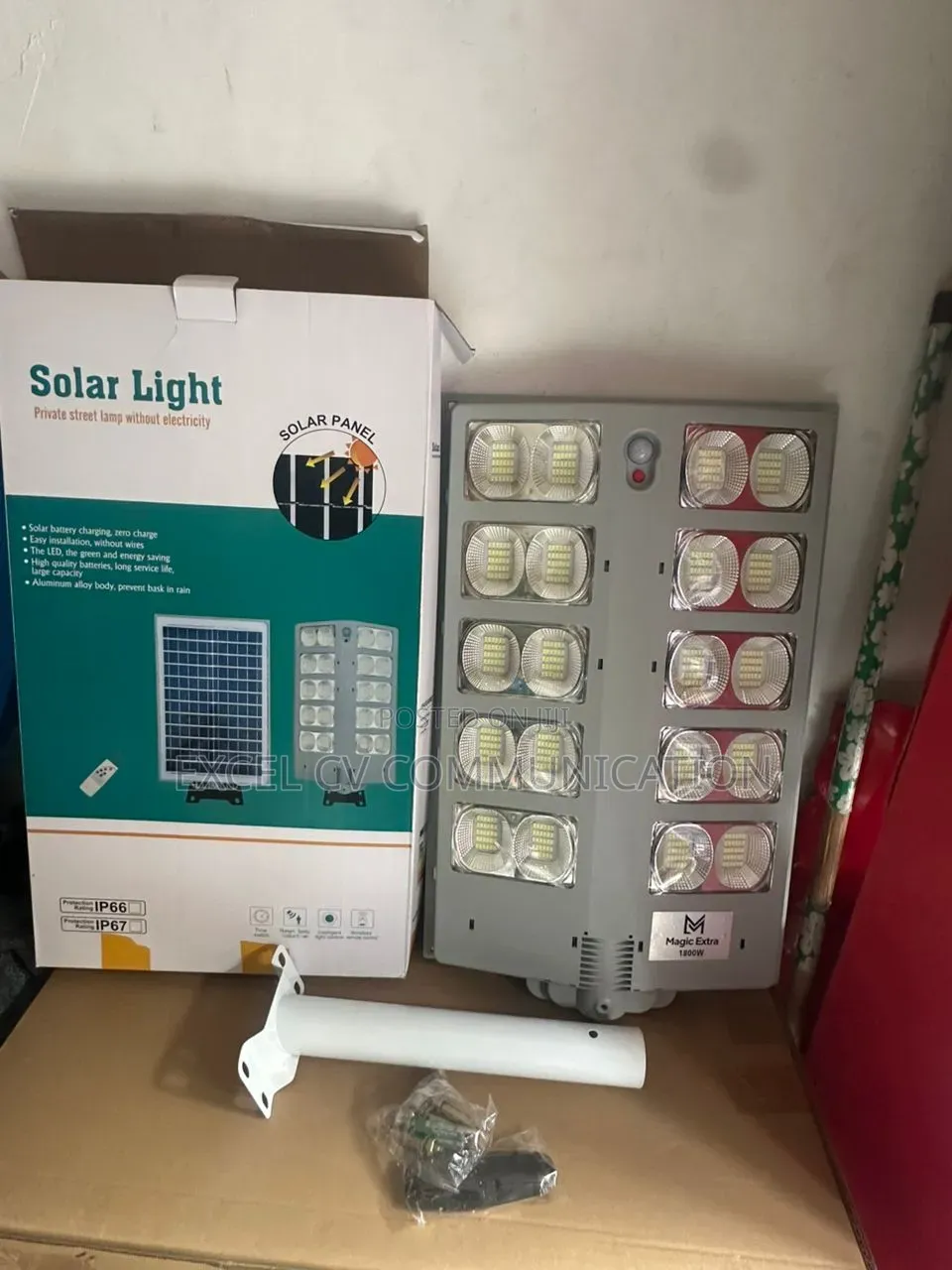 Industrial Street Solar Lights