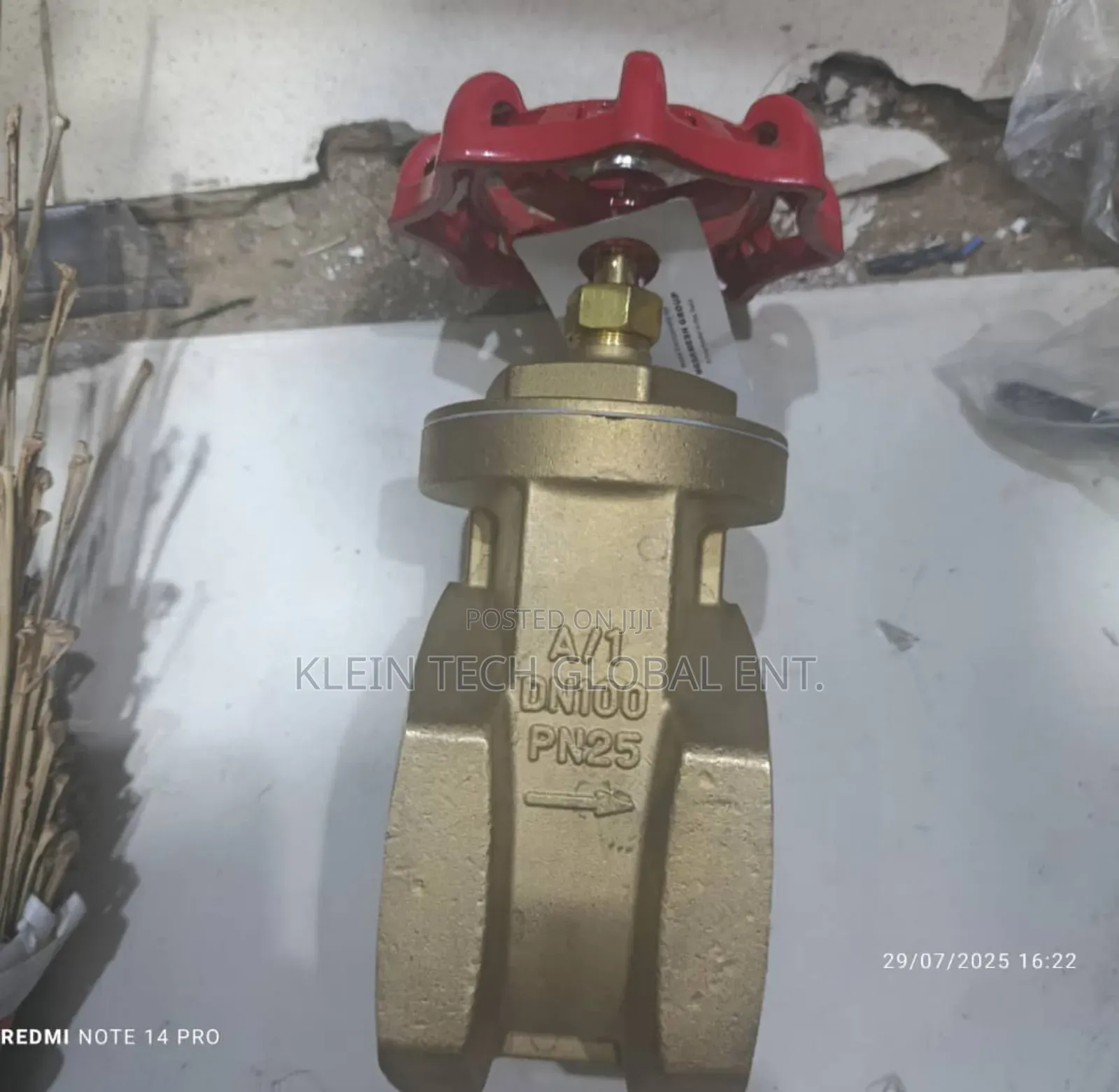 4" Brass Gate Valve Original