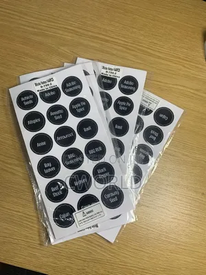 Preprinted Spice Jar Labels ( Stick Notes )