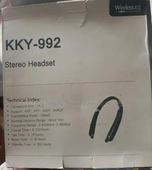 Kky-992 Wireless Neckband Earphone Set