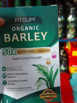 Organic Barley Super Green Powder With Glutathione and Collagen