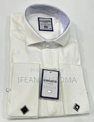 High Classic Luxury Designer White Shirt