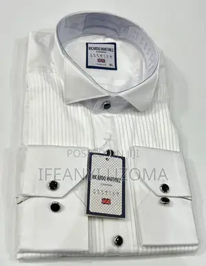 High Classic Luxury Designer White Shirt