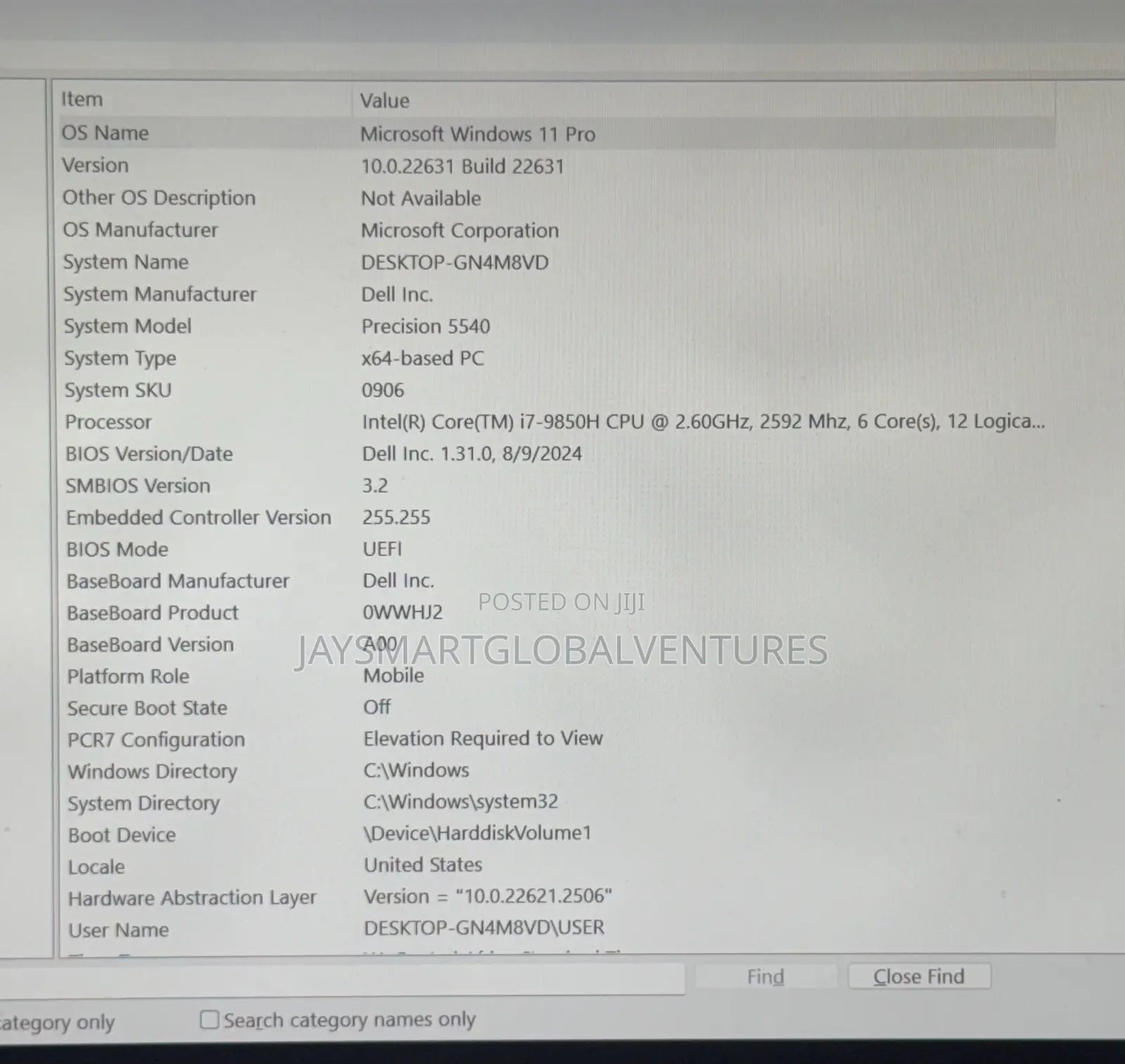 Laptop Dell Precision 15 5540 16GB Intel Core i7 SSD 512GB
