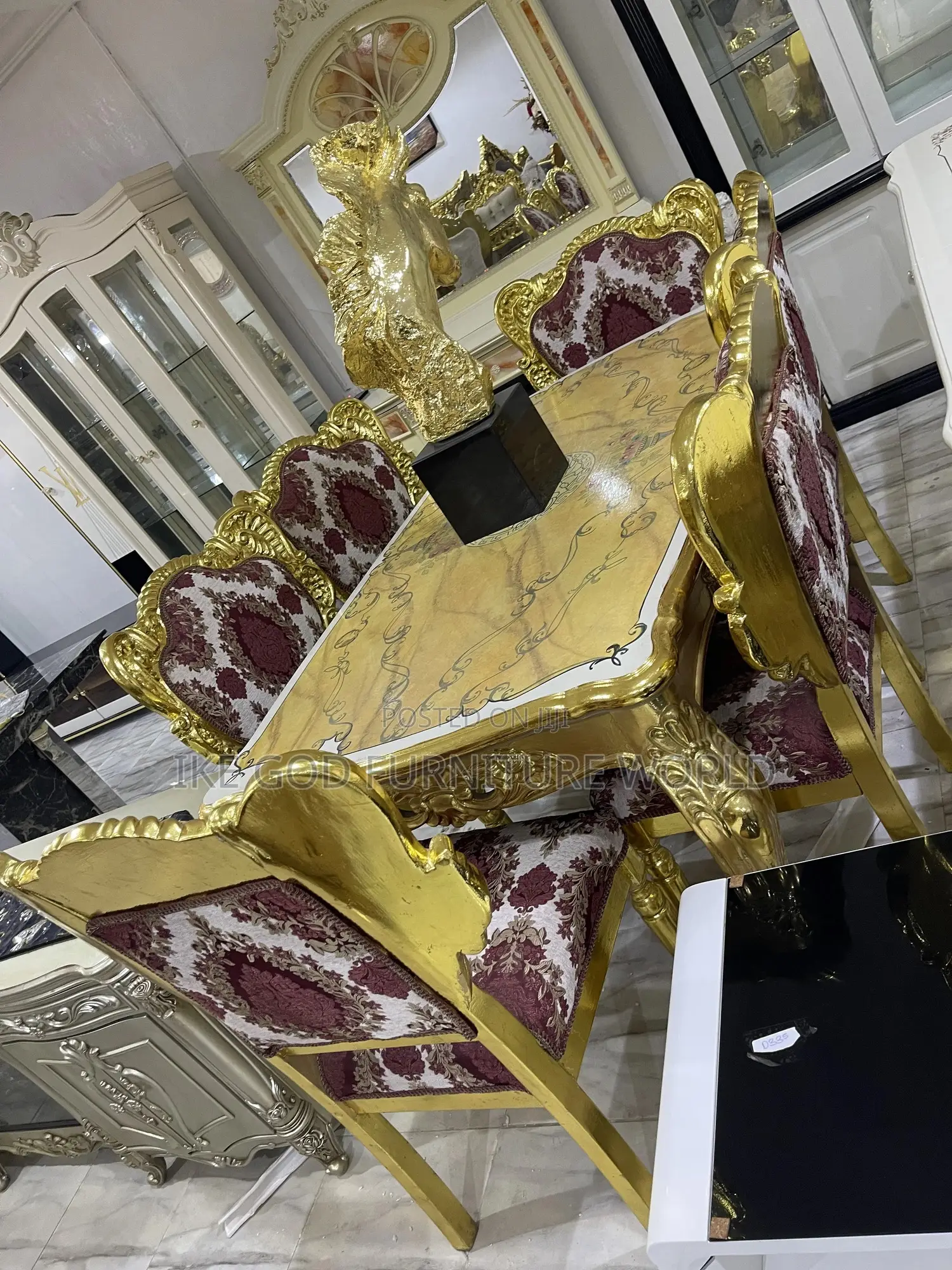 Set of High Quality Imported Royal Dining Table With Solid C