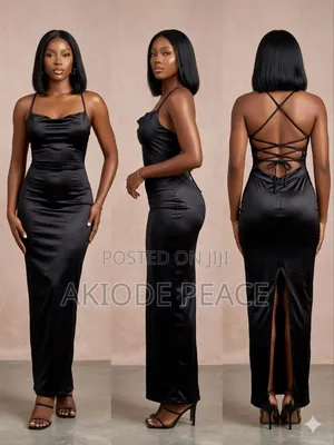 The Midnight Satin Corset Maxi
