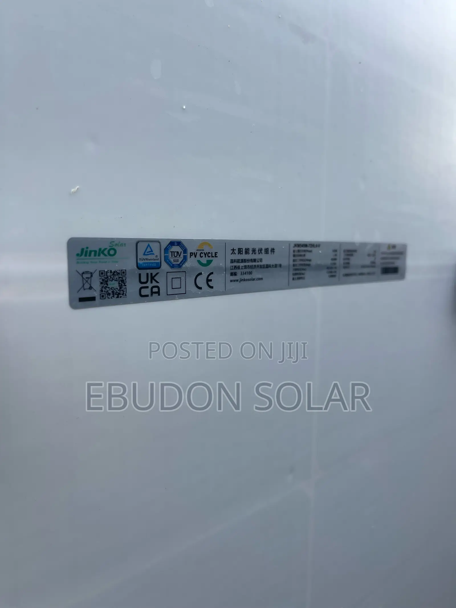 Solar Jinko Panels 600watts