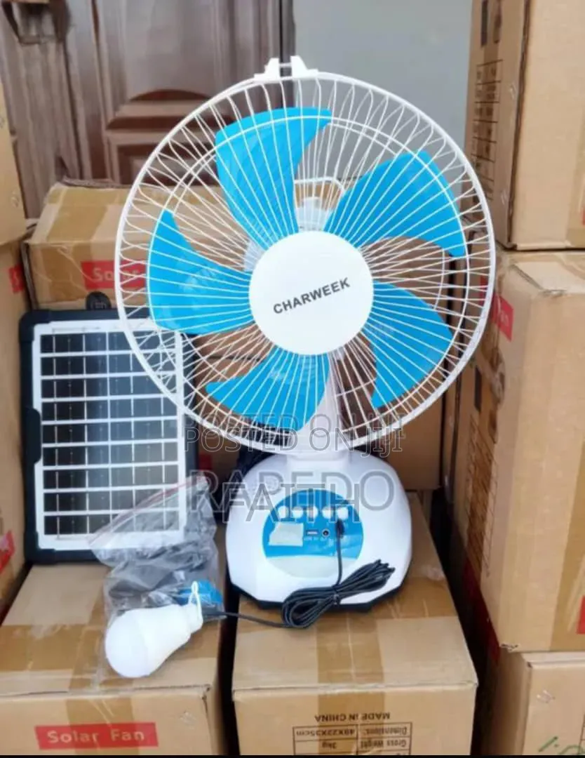 Solar and Rechargeable Fans