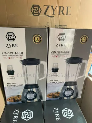 Zyre 2-in-1 Blender With Unbreakable Jar (Zb-650)Is Available Now