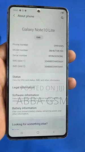 Samsung Galaxy Note 10 Lite 128 GB Black