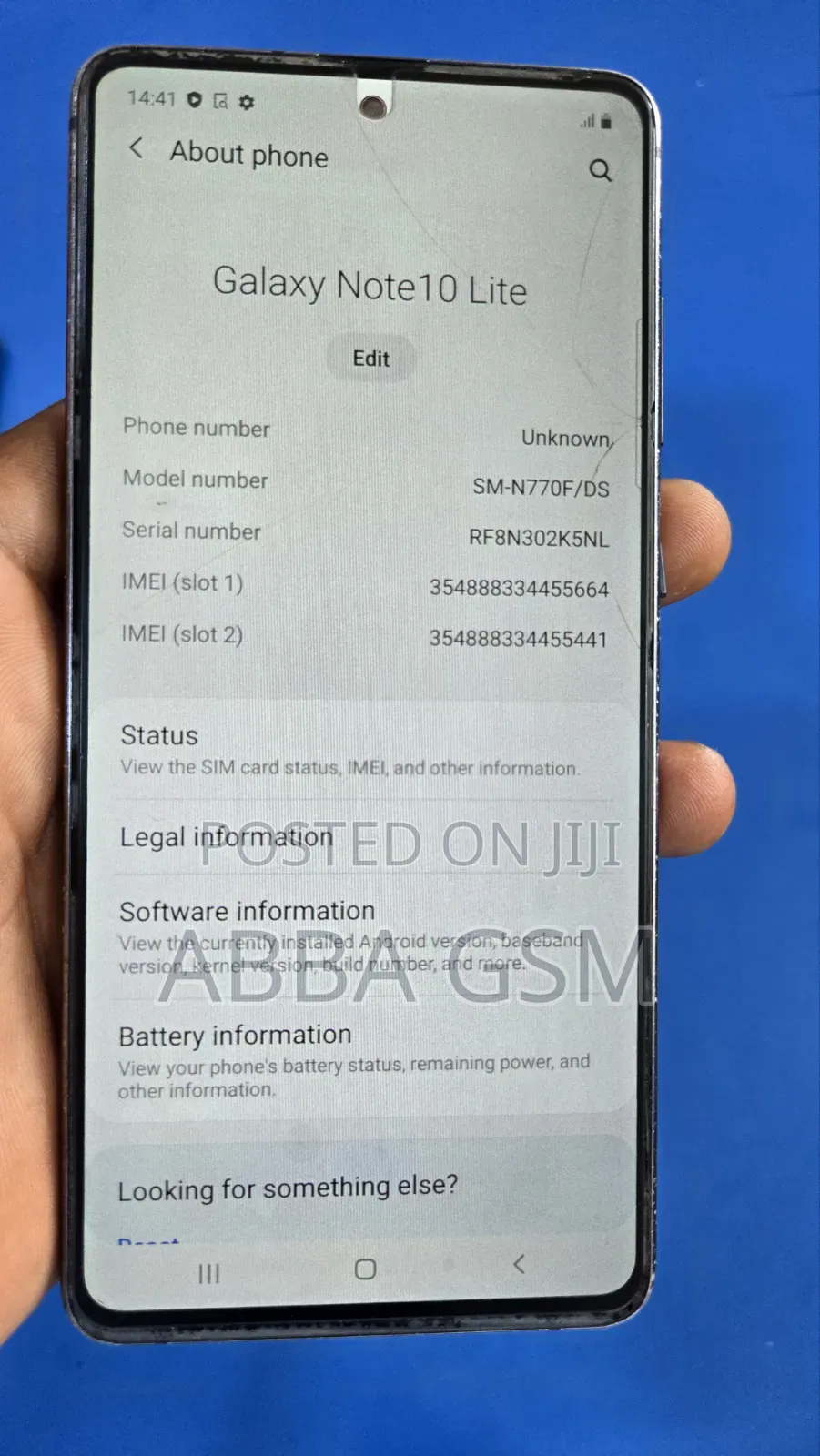 Samsung Galaxy Note 10 Lite 128 GB Black