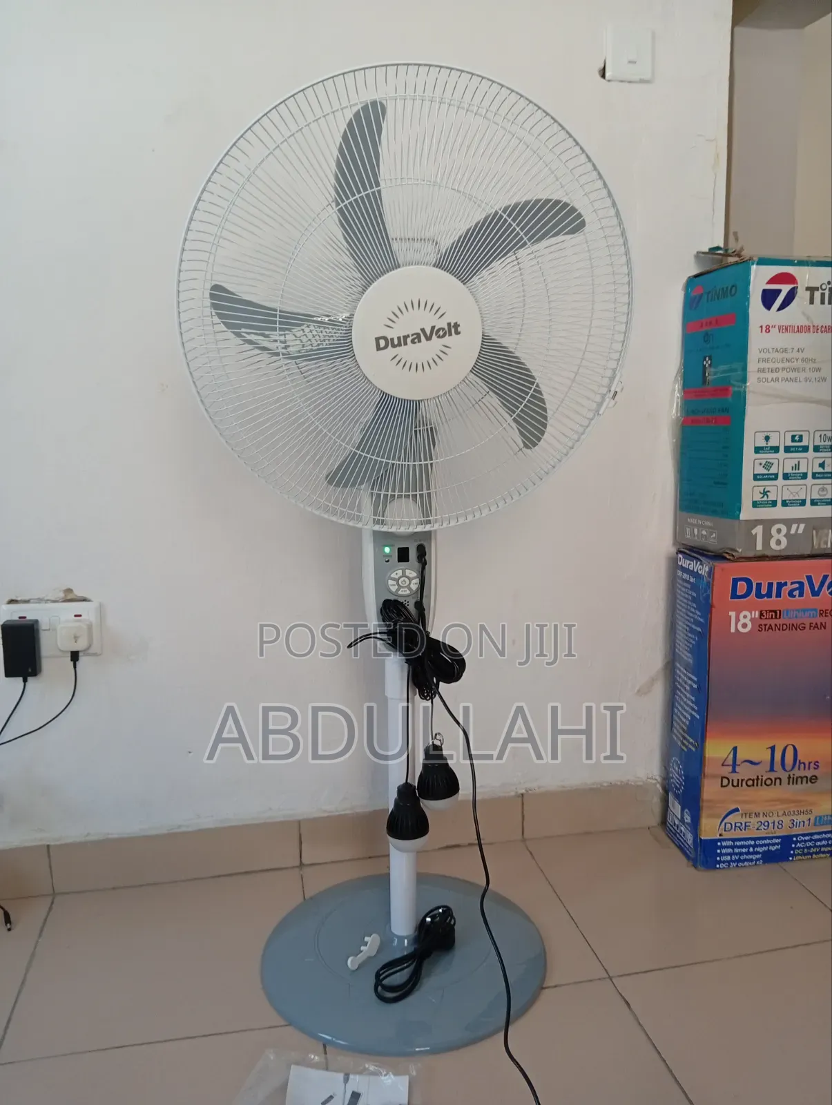 Solar Rechargeable Fan