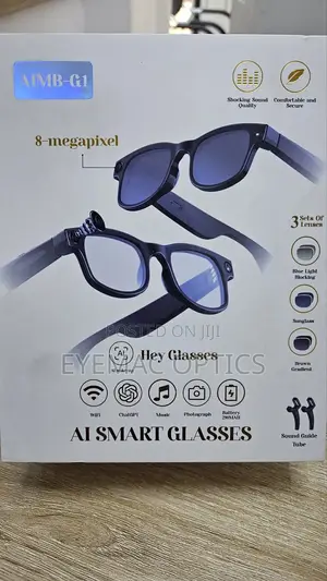 Ai Smart Glasses With Camera Bluetooth – Stylish Rechargeable