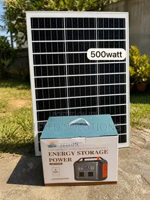 Solar Energy Storage System 500watts Fan Laptop Tv Bob