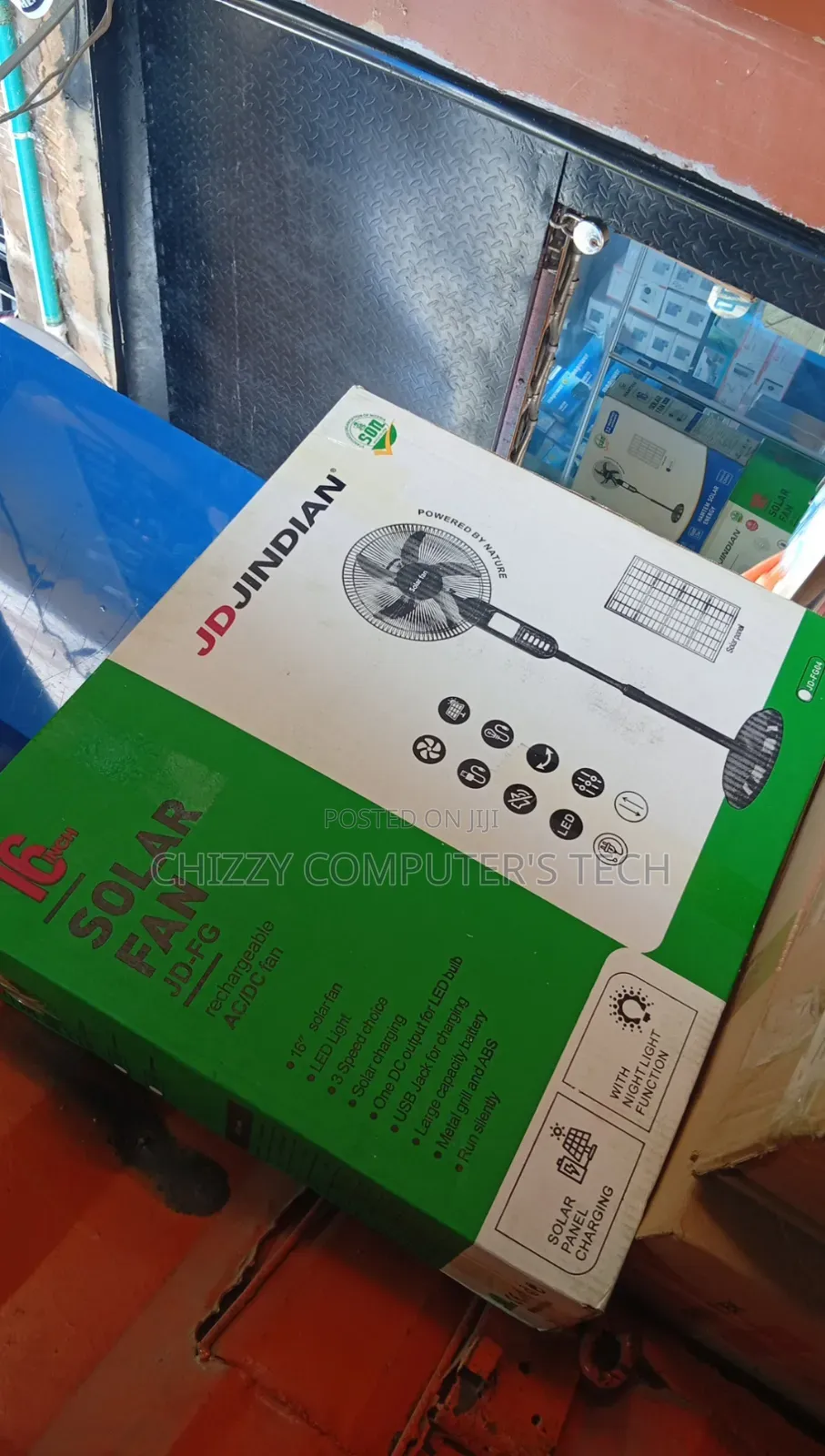 Solar Rechargeable Fan