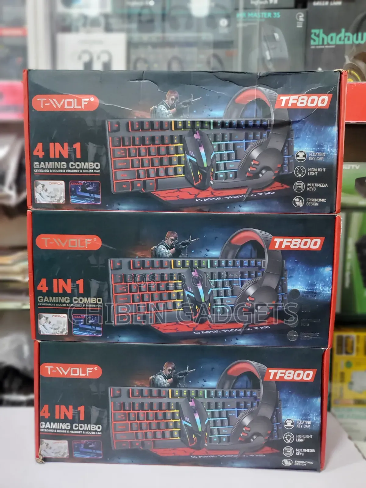 T-Wolf Four Piece Gaming Combo