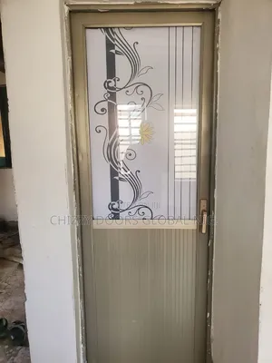 Quality Standard Aluminum Half Glass Door for Toilet 7ft by 750