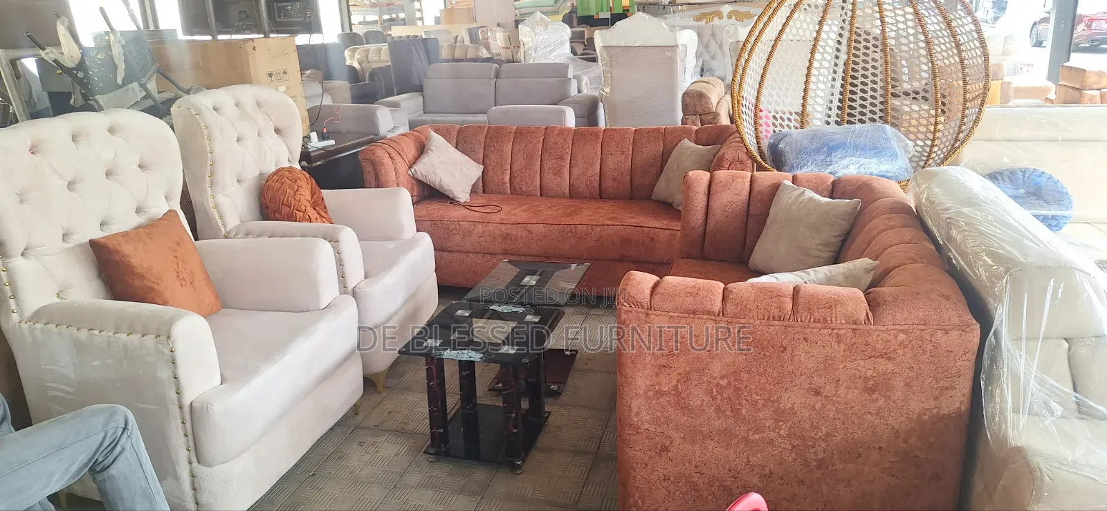 Exotic Fabric Sofa